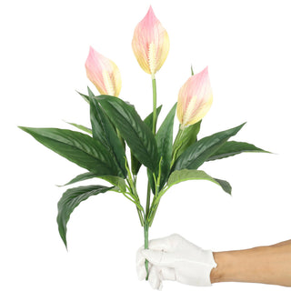 Artificial Spathiphyllum Patinii 47CM Pink