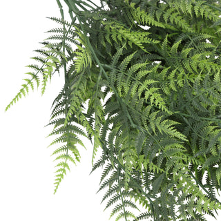 Artificial Slim Fern Hanging Bush 95CM Length