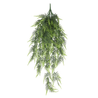 Artificial Slim Fern Hanging Bush 95CM Length