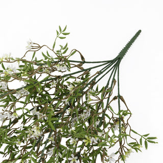 Artificial White Star Hanging Foliages 90CM Length Outdoor UV Protected
