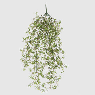 Artificial White Star Hanging Foliages 90CM Length Outdoor UV Protected