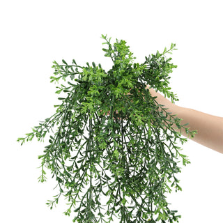58CM Artificial Mixes Boxwood Foliages Hanging Bushes