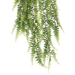 Spring Fern Hanging Foliage 85CM UV Light Green with Brown Stems