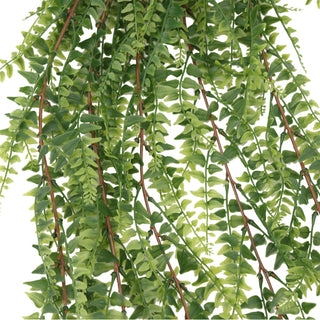 Spring Fern Hanging Foliage 85CM UV Light Green with Brown Stems
