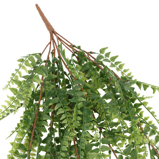 Spring Fern Hanging Foliage 85CM UV Light Green with Brown Stems