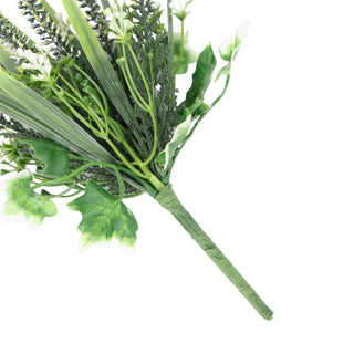 30CM Premium Big Artificial Lavender Foliages White Green