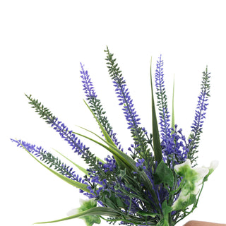 30CM Premium Big Artificial Lavender Foliages Purple Green