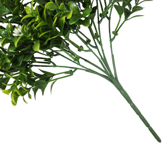 Fresh Green Boxwood with White Flower 32CM Length Outdoor UV