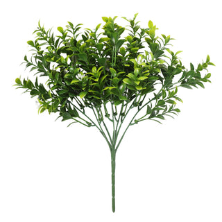 Fresh Green Boxwood with White Flower 32CM Length Outdoor UV