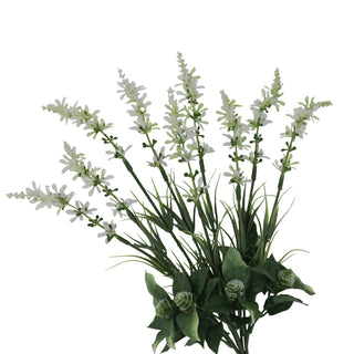 New Premium Lavender Bush White 40CM