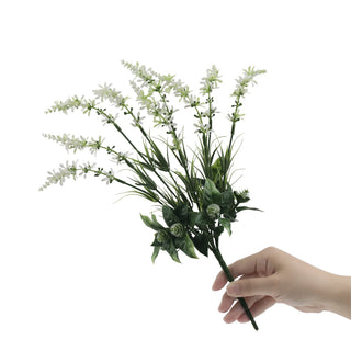 New Premium Lavender Bush White 40CM