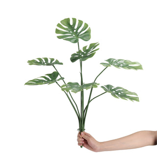 Artificial Monstera Bush Deliciosa 63CM Length Double Green UV Protected