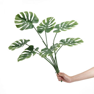 Artificial Monstera Bush Deliciosa 63CM Length Double Green UV Protected
