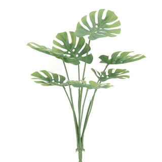 Artificial Monstera Bush Deliciosa 63CM Length Double Green UV Protected