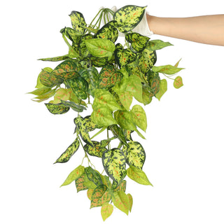 Red Green Evergreen Hanging Bush 60CM Length Indoor