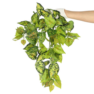 Red Green Evergreen Hanging Bush 60CM Length Indoor