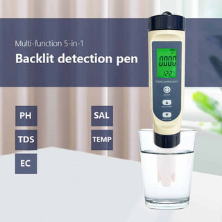digital måler for å måle PH og EC verdier i vannet