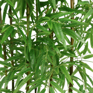 Bamboo fence Real bamboo Trunk with PE Leafs 180CM Height