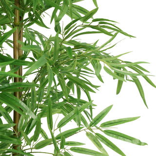 Bamboo fence Real bamboo Trunk with PE Leafs 180CM Height