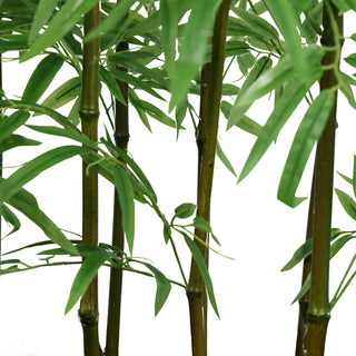 Bamboo fence Real bamboo Trunk with PE Leafs 180CM Height
