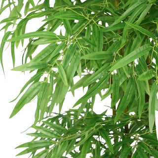 Bamboo fence Real bamboo Trunk with PE Leafs 180CM Height