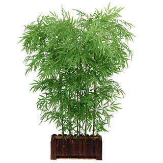 Bamboo fence Real bamboo Trunk with PE Leafs 180CM Height