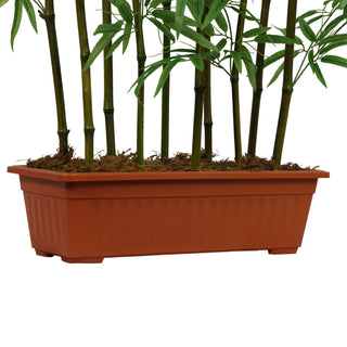 Bamboo fence Real bamboo Trunk with PE Leafs 180CM Height