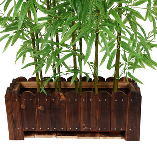 Bamboo fence Real bamboo Trunk with PE Leafs 180CM Height