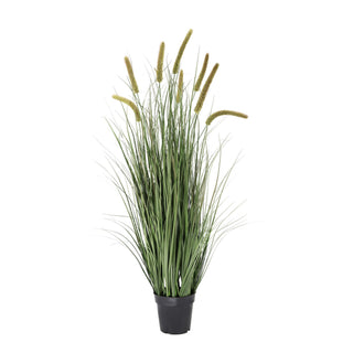 Artificial Grass Plants with Green Hippocampus Flowers 120CM