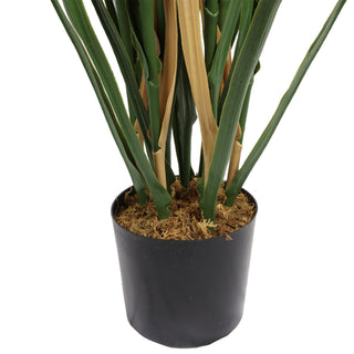 Potted Artificial Reed Grass Deluxe 100CM Green UV Protected