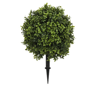 Fully PE Artificial Topiary Ball Tree with Pointed Cones 35CM Diameter Outdoor UV Protected
