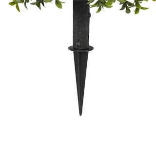 Fully PE Artificial Topiary Ball Tree with Pointed Cones 35CM Diameter Outdoor UV Protected