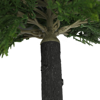 Fully PE Artificial Cypress Ball Tree with Pointed Cones 35CM Diameter Outdoor UV Protected