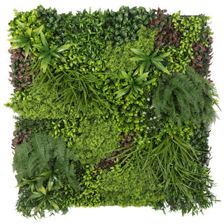 Lush Red 50x50CM Green Wall Panel Outdoor UV