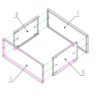 cortenstål flatpakkede plantekasser monteringsanvisning