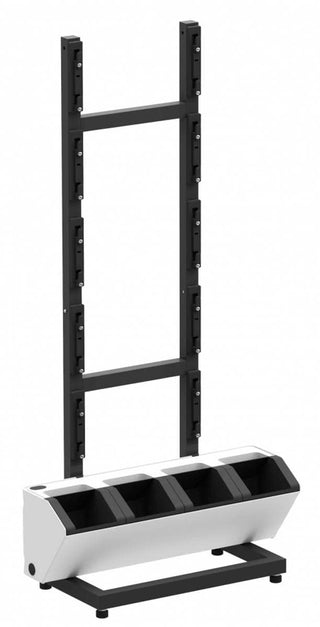 HydroFall Rack stativ for plantevegg, klar for planting.